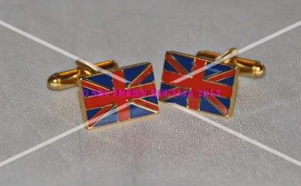 Union Jack Flag Rectangular Cufflinks (image for) Union Jack Flag Rectangular Cufflinks
